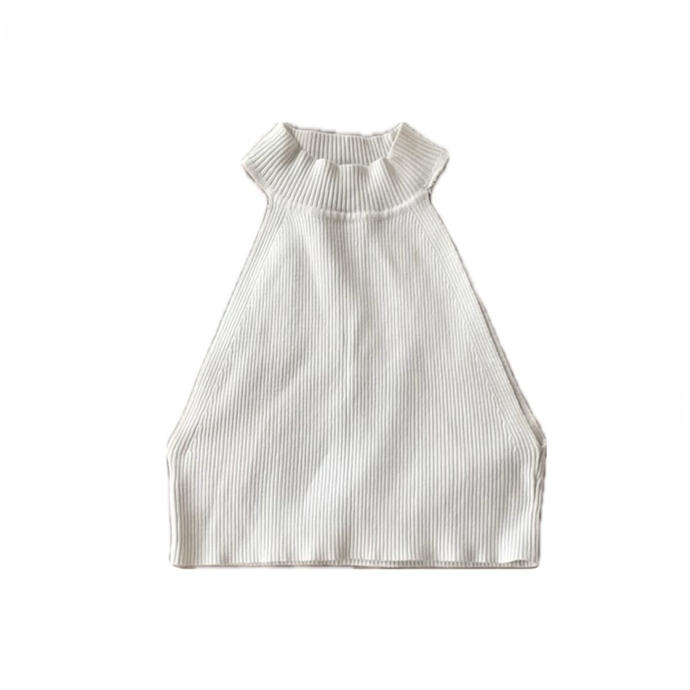 Forever 21 White Knit Tank Top